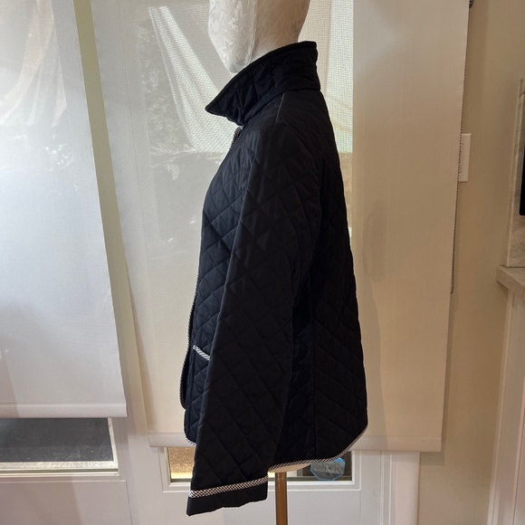 Black Supply & Demand Quilted Jacket , Checker Pi[ping,  W/Snap Button Closure - Picture 3 of 8